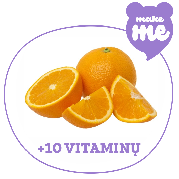 Gumimi Make Me guminukų mišinys Apelsinų skonio+10 vitaminų