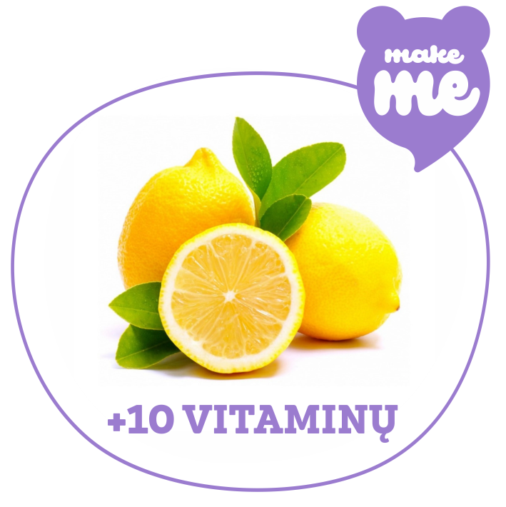 Gumimi Make Me guminukų mišinys Citrinų skonio+10 vitaminų