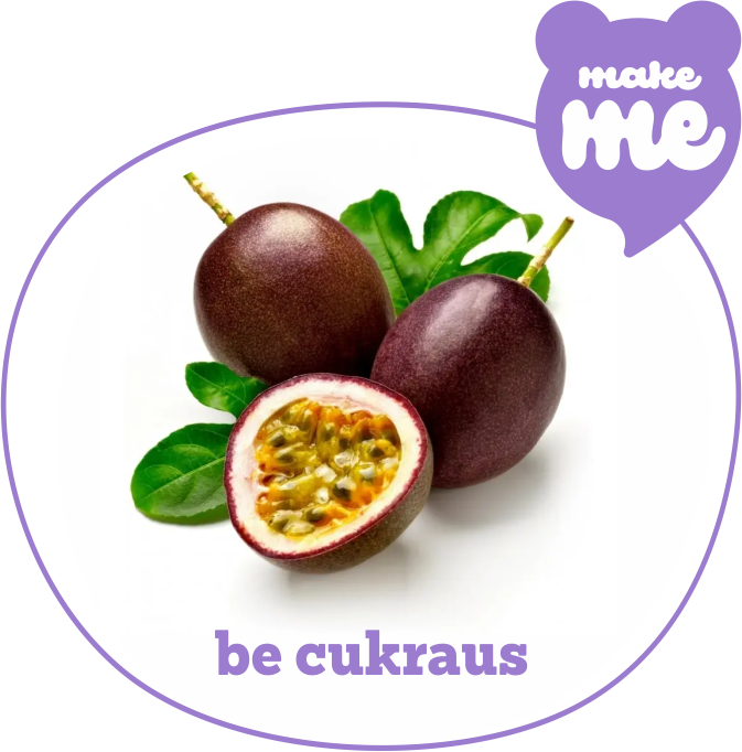 Gumimi Make Me guminukų mišinys Paciflorų skonio be cukraus