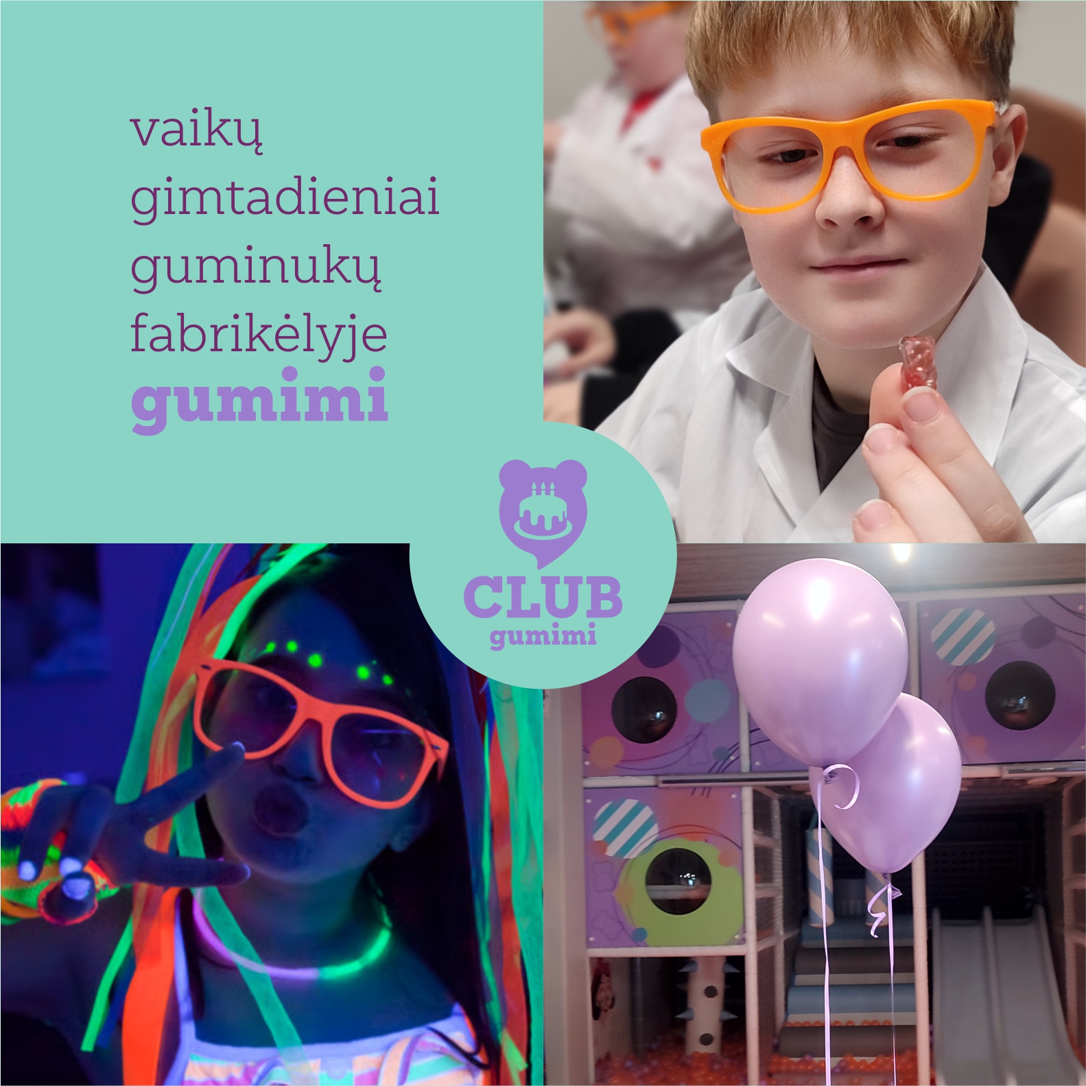 Gumimi CLUB - iki kovo 31 dienos nuolaida gimtadieniams 20 procentų 2
