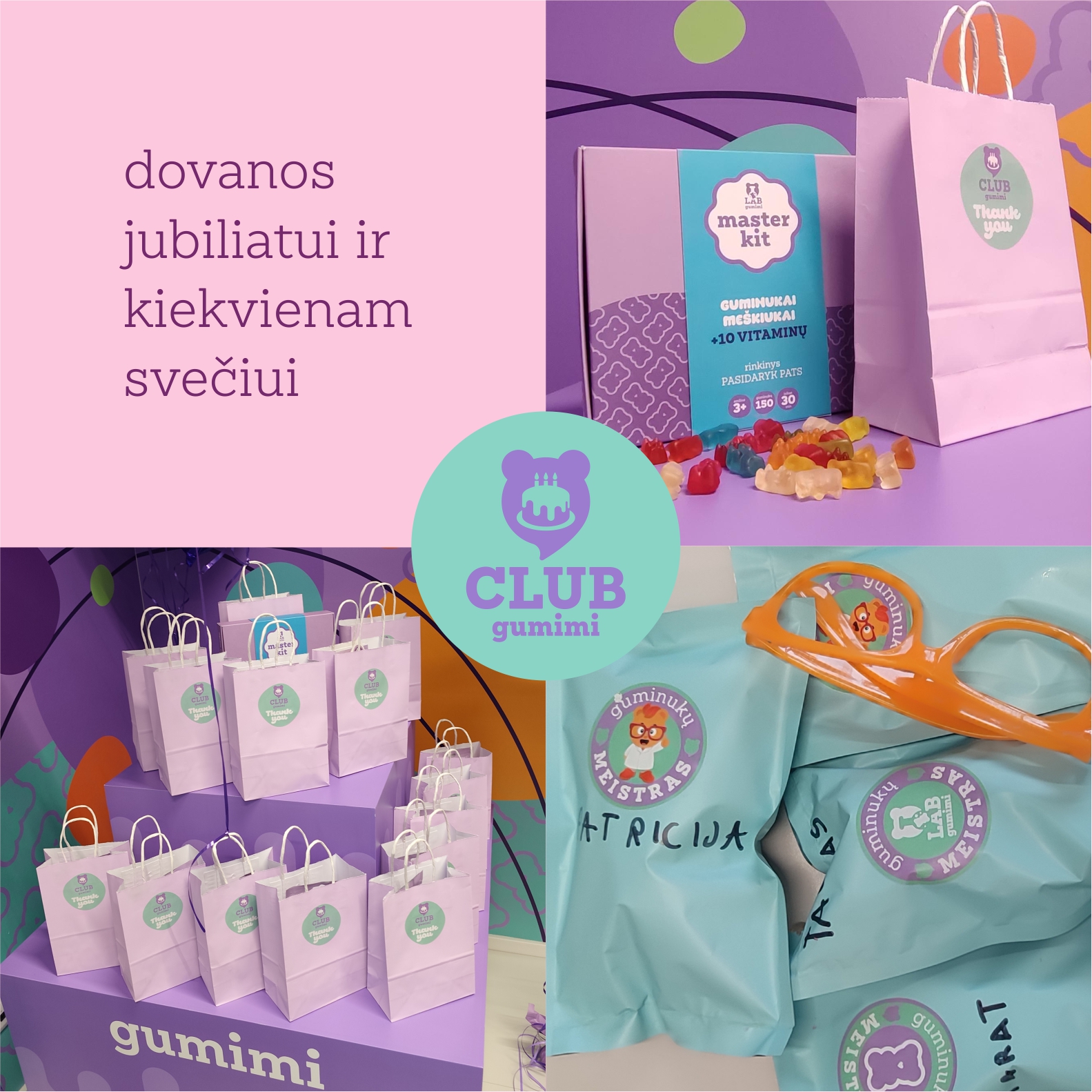 Gumimi CLUB - iki kovo 31 dienos nuolaida gimtadieniams 20 procentų 5